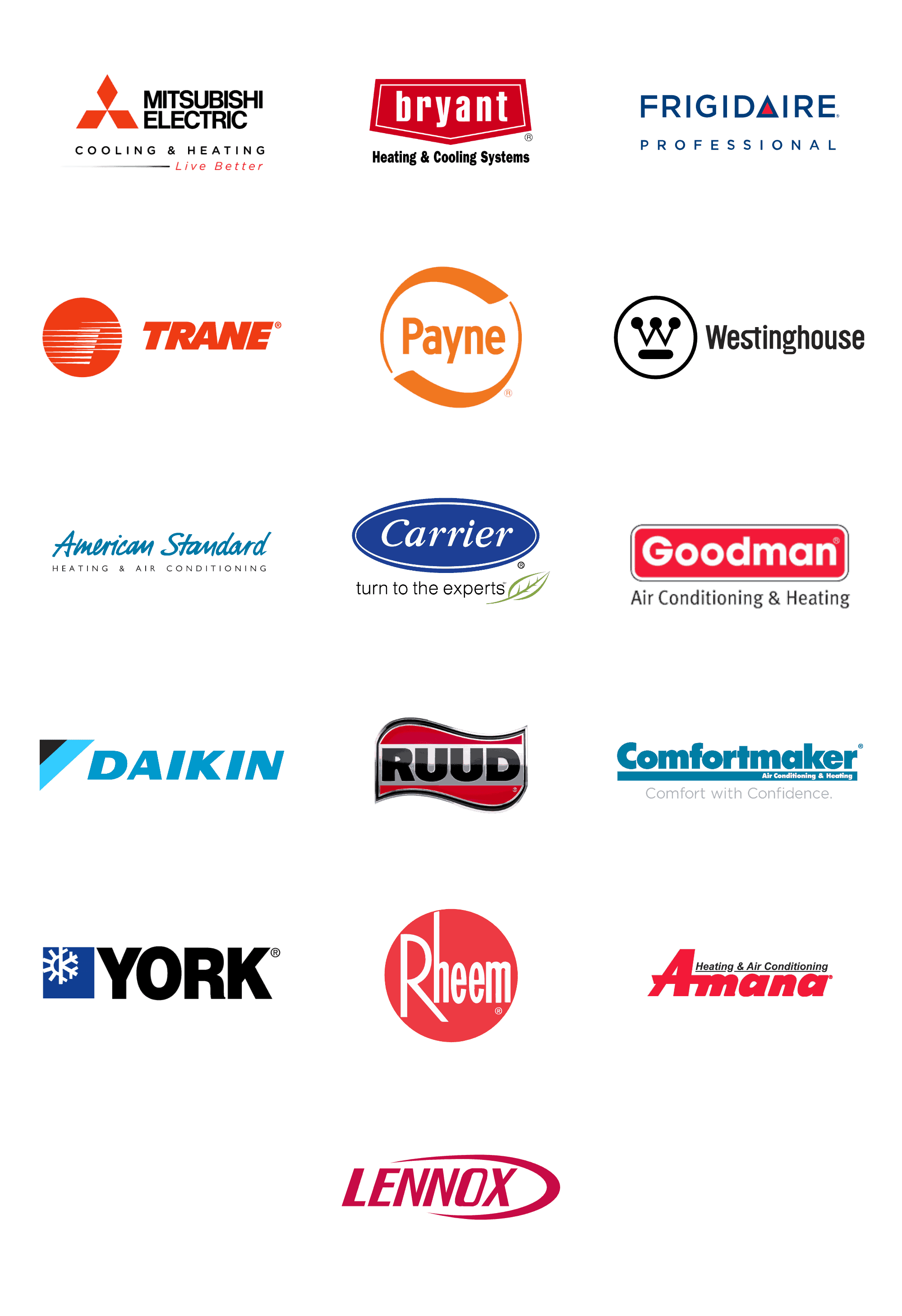 We service all HVAC brands.